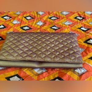 Gold iredescent evening bag